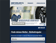 Tablet Screenshot of de.ridexperience.metzeler.com